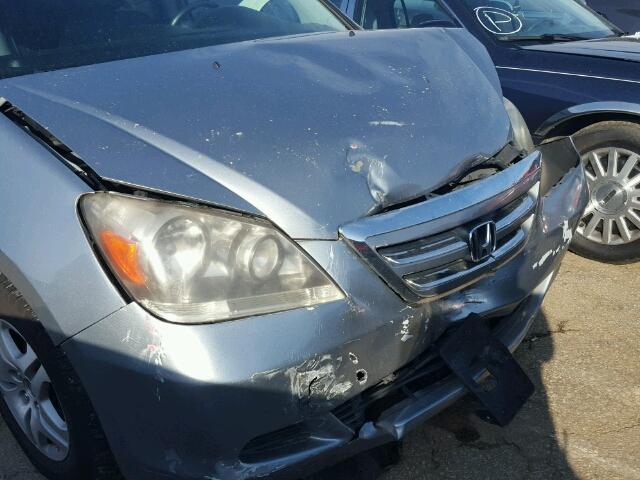 5FNRL38637B126227 - 2007 HONDA ODYSSEY EX SILVER photo 9