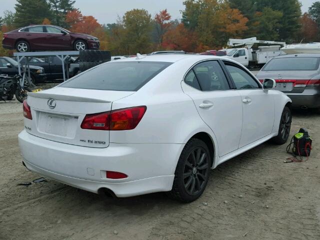 JTHCK262872015371 - 2007 LEXUS IS 250 WHITE photo 4