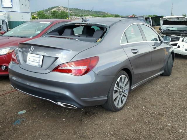 WDDSJ4GB5JN539812 - 2018 MERCEDES-BENZ CLA 250 4M GRAY photo 4