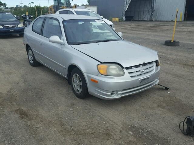 KMHCG35G33U259512 - 2003 HYUNDAI ACCENT BAS SILVER photo 1
