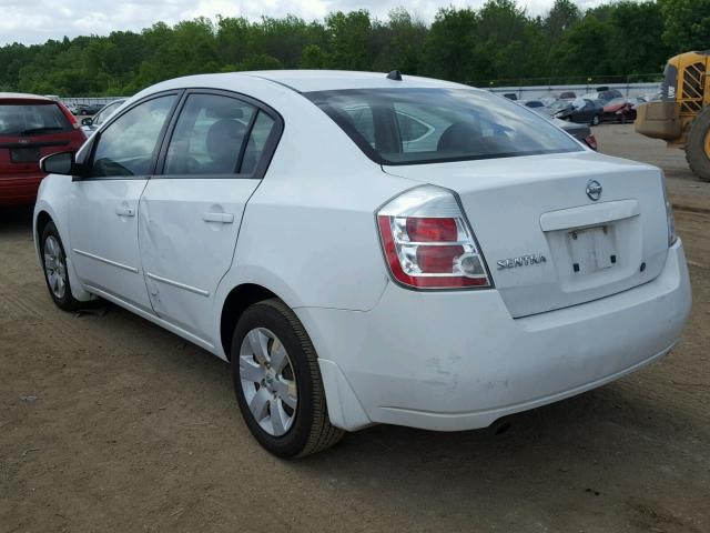 3N1AB61E88L641541 - 2008 NISSAN SENTRA 2.0 WHITE photo 3