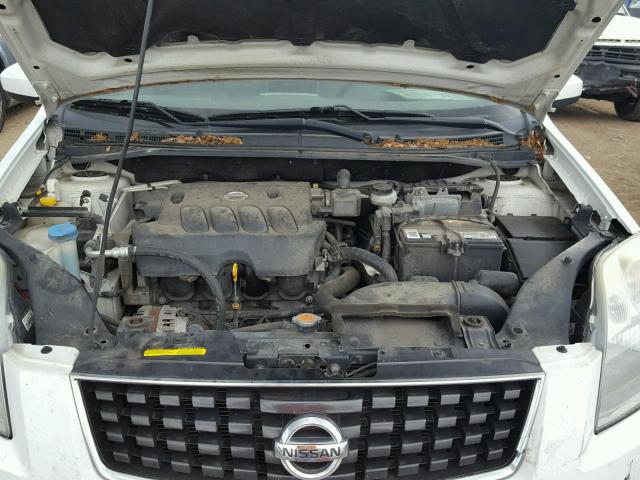 3N1AB61E88L641541 - 2008 NISSAN SENTRA 2.0 WHITE photo 7