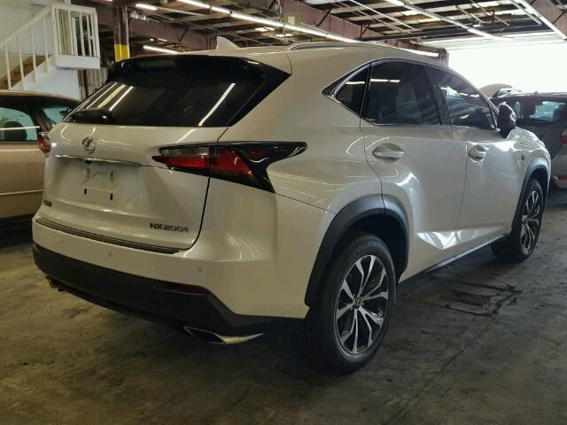 JTJBARBZ7F2012095 - 2015 LEXUS NX 200T WHITE photo 4