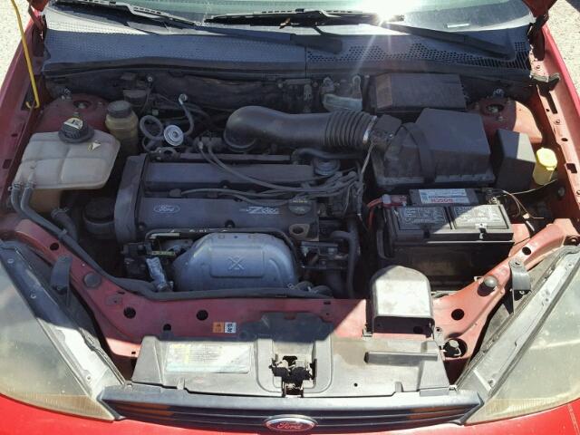 3FAFP31343R123181 - 2003 FORD FOCUS ZX3 RED photo 7