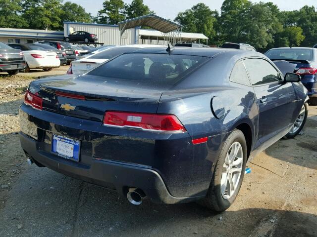 2G1FB1E34F9225140 - 2015 CHEVROLET CAMARO BLUE photo 4