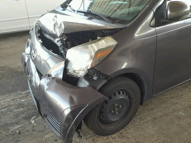 JTNJJXB00CJ014269 - 2012 TOYOTA SCION IQ CHARCOAL photo 9