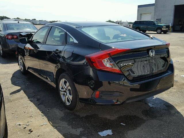 19XFC2F55HE009666 - 2017 HONDA CIVIC BLACK photo 3