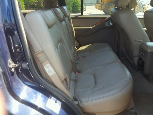 5N1AR18W76C623692 - 2006 NISSAN PATHFINDER ლურჯი ფოტო 6