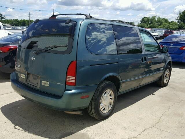 4N2DN11W7TD836636 - 1996 NISSAN QUEST XE GREEN photo 4