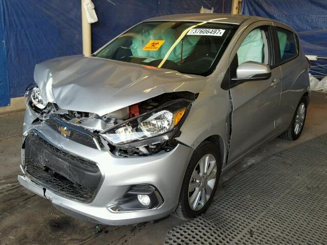 KL8CD6SA7HC745616 - 2017 CHEVROLET SPARK 1LT SILVER photo 2