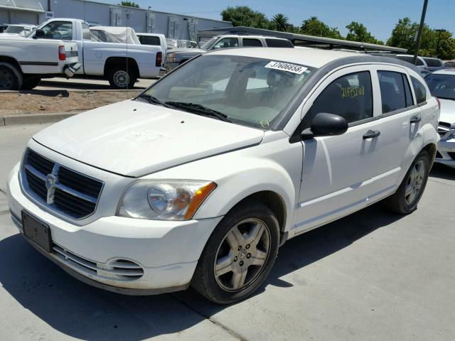 1B3HB48B98D635153 - 2008 DODGE CALIBER SX WHITE photo 2