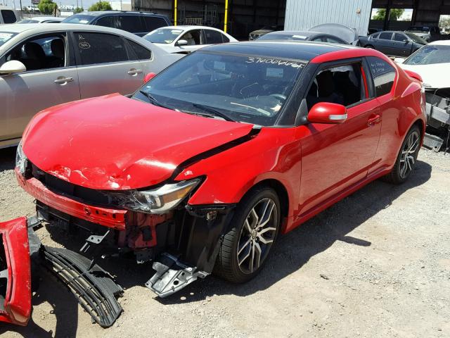 JTKJF5C79E3077781 - 2014 TOYOTA SCION TC 红色 照片 2