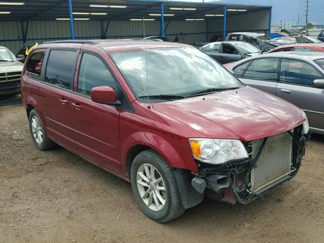 2C4RDGCG2ER214532 - 2014 DODGE GRAND CARA RED photo 1