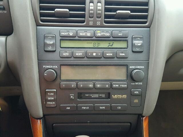 JT8BD68S0X0069365 - 1999 LEXUS GS WHITE photo 9