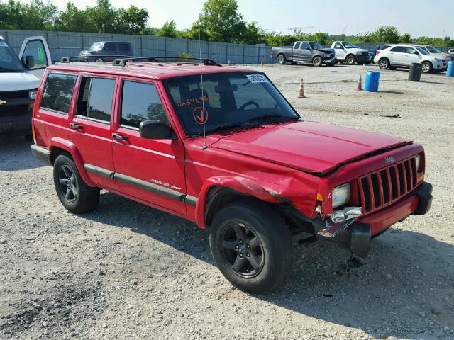 1J4FF68SXXL542906 - 1999 JEEP CHEROKEE S RED photo 1