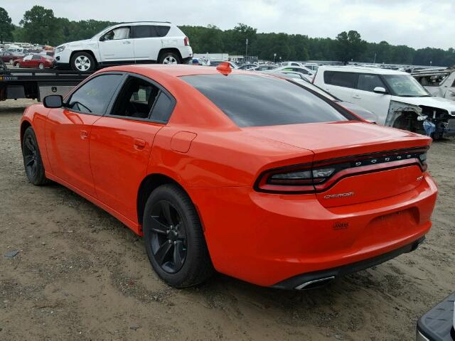 2C3CDXHG5HH542332 - 2017 DODGE CHARGER SX ORANGE photo 3