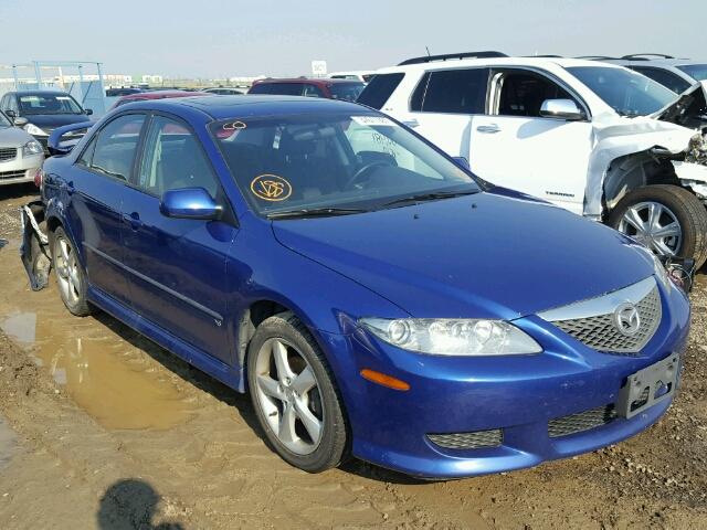 1YVHP80D145N02700 - 2004 MAZDA 6 S BLUE photo 1