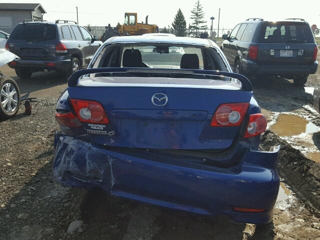 1YVHP80D145N02700 - 2004 MAZDA 6 S BLUE photo 9