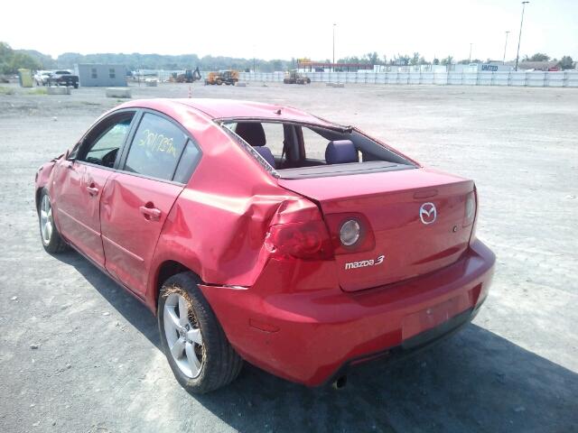 JM1BK12F751313557 - 2005 MAZDA 3 I RED photo 3