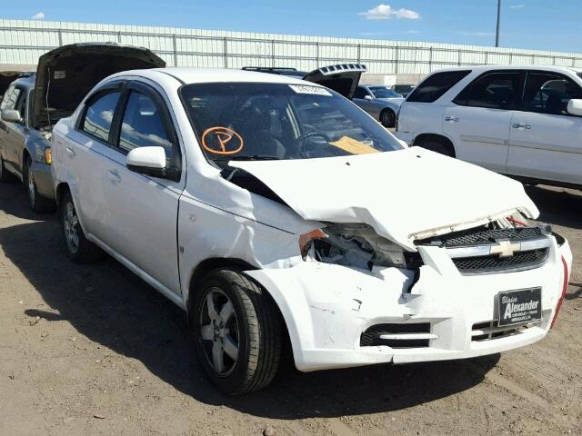 KL1TG56667B176364 - 2007 CHEVROLET AVEO LT WHITE photo 1