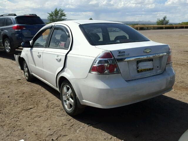 KL1TG56667B176364 - 2007 CHEVROLET AVEO LT WHITE photo 3