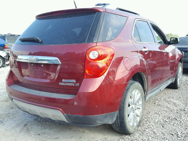 2CNALPEW5A6325877 - 2010 CHEVROLET EQUINOX LT RED photo 4