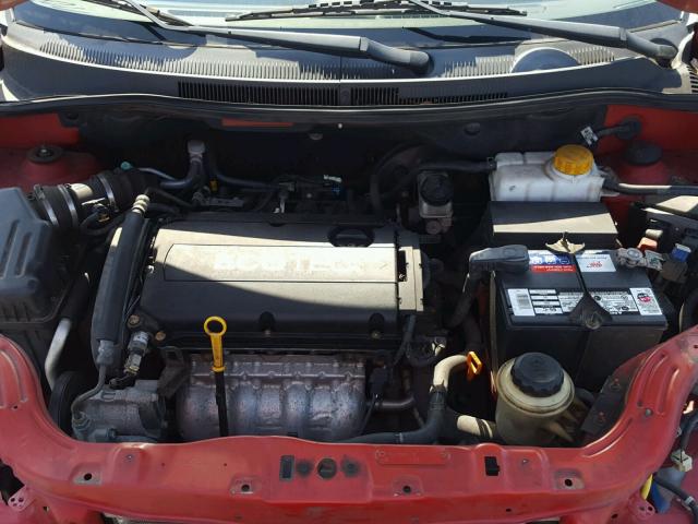 KL1TD56E19B302374 - 2009 CHEVROLET AVEO LS RED photo 7