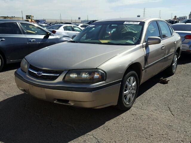 2G1WF52E439376010 - 2003 CHEVROLET IMPALA GOLD photo 2