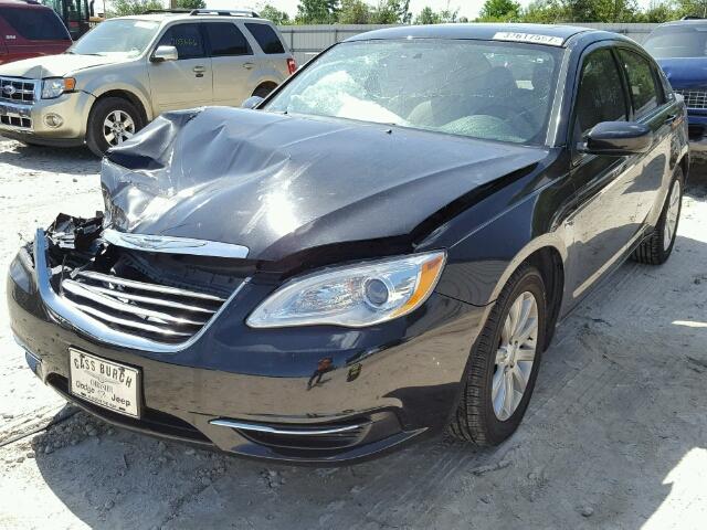 1C3CCBBB3CN164157 - 2012 CHRYSLER 200 TOURIN BLACK photo 2