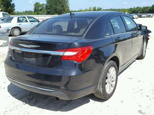 1C3CCBBB3CN164157 - 2012 CHRYSLER 200 TOURIN BLACK photo 4