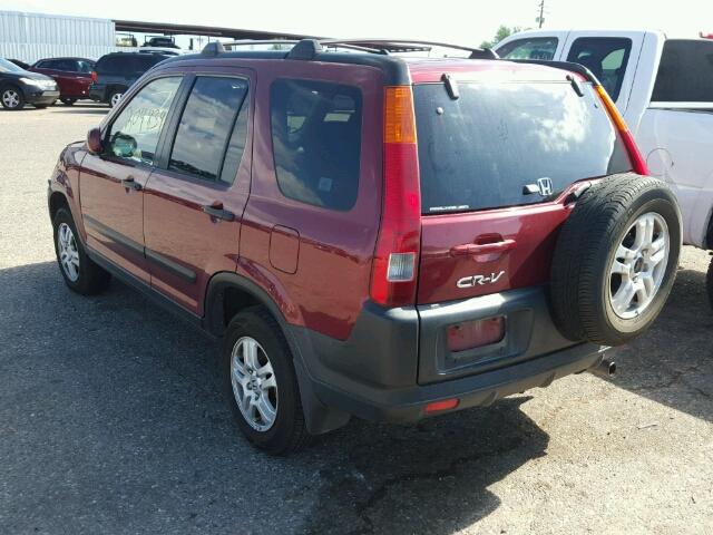 JHLRD78804C607859 - 2004 HONDA CR-V MAROON photo 3