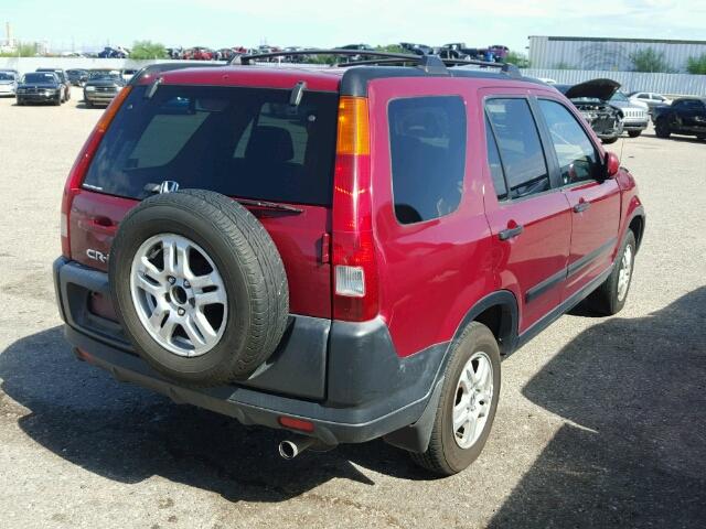 JHLRD78804C607859 - 2004 HONDA CR-V MAROON photo 4