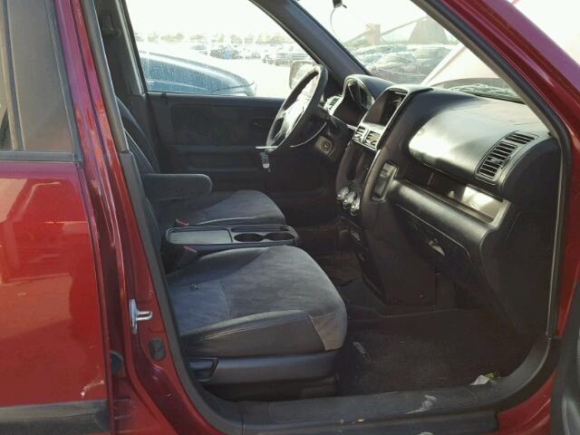 JHLRD78804C607859 - 2004 HONDA CR-V MAROON photo 5