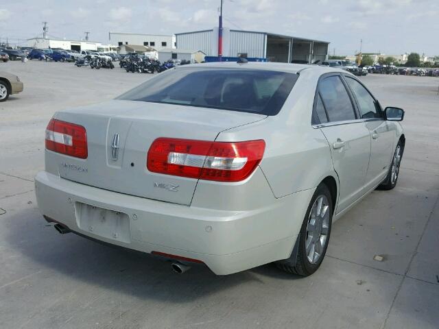 3LNHM26T78R645093 - 2008 LINCOLN MKZ SILVER photo 4