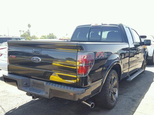 1FTFX1EFXCFC99071 - 2012 FORD F150 BLACK photo 4