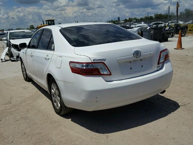 4T1BB46K87U001057 - 2007 TOYOTA CAMRY NEW WHITE photo 3