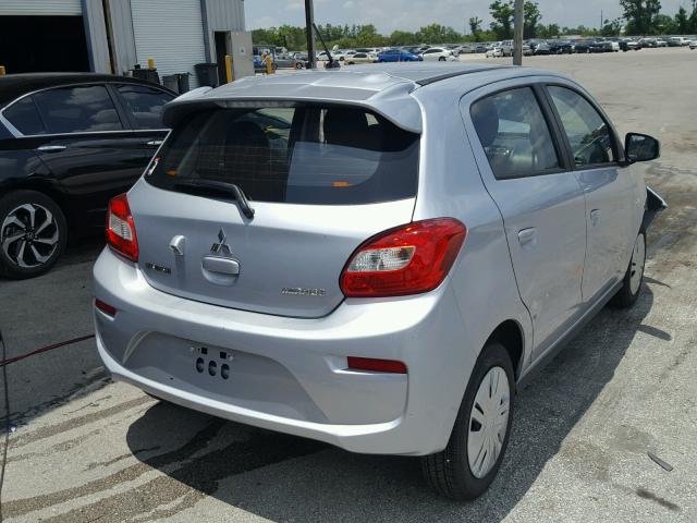 ML32A3HJ8JH007174 - 2018 MITSUBISHI MIRAGE ES WHITE photo 4