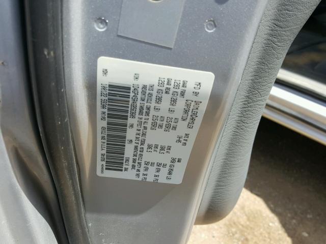 1D4GP45R46B563609 - 2006 DODGE CARAVAN SX GRAY photo 10