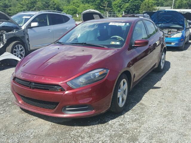 1C3CDFBB4FD370019 - 2015 DODGE DART SXT RED photo 2