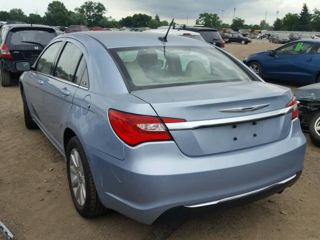 1C3CCBBB3DN579898 - 2013 CHRYSLER 200 TOURIN BLUE photo 3