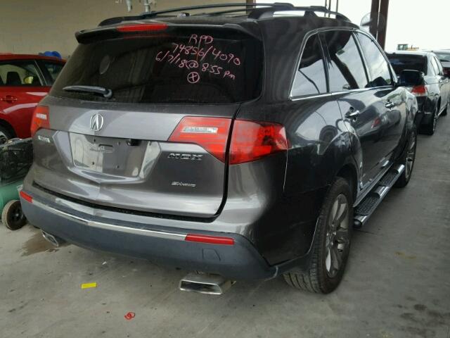 2HNYD2H58BH529319 - 2011 ACURA MDX ADVANC ვერცხლისფერი ფოტო 4