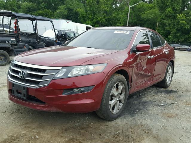 5J6TF2H59AL001164 - 2010 HONDA ACCORD CRO BURGUNDY photo 2