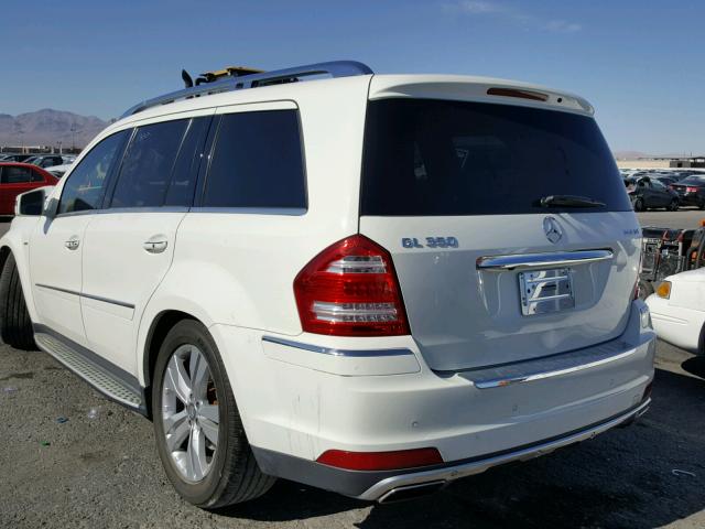 4JGBF2FEXCA774661 - 2012 MERCEDES-BENZ GL 350 BLU WHITE photo 3