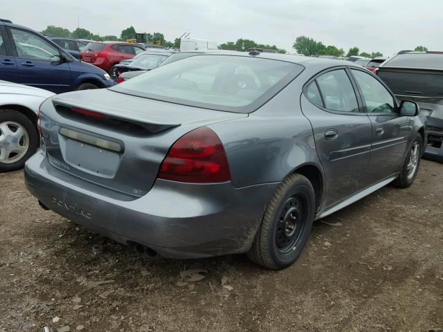 2G2WS522451157448 - 2005 PONTIAC GRAND PRIX GRAY photo 4