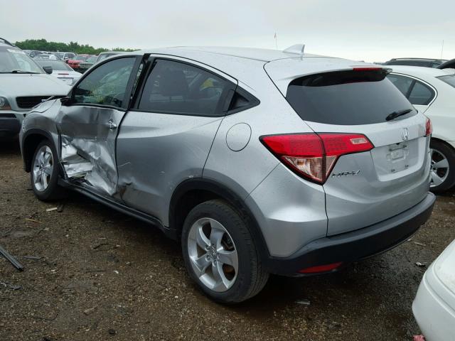 3CZRU6H54GM716979 - 2016 HONDA HR-V EX SILVER photo 3