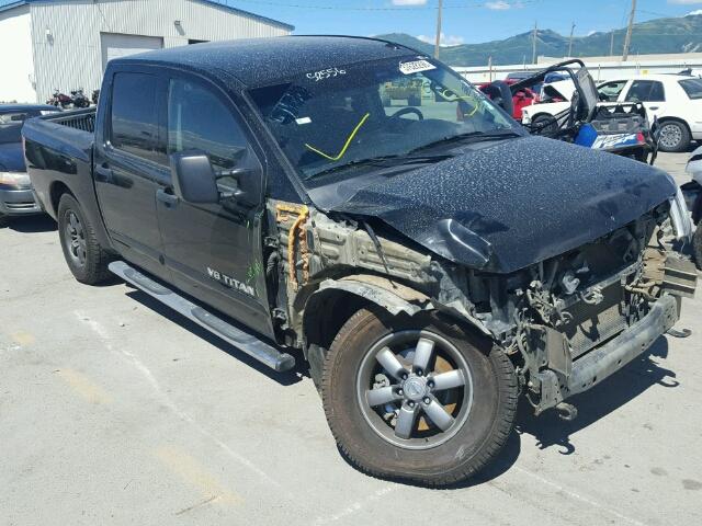 1N6AA0EC5FN506842 - 2015 NISSAN TITAN S BLACK photo 1