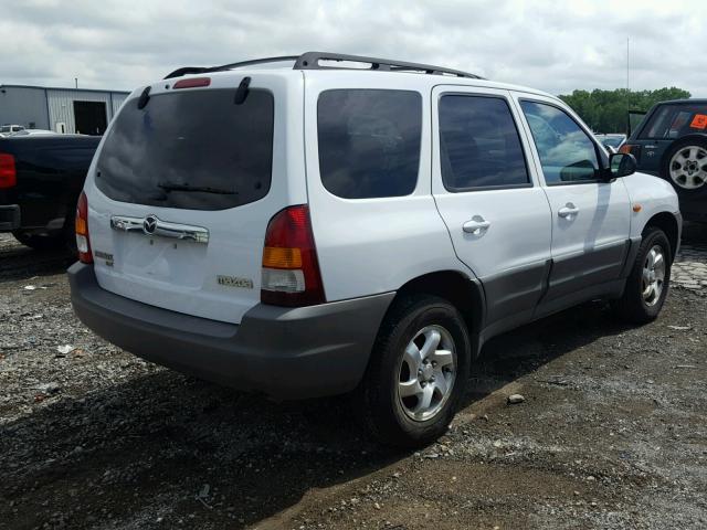 4F2YZ02B63KM14545 - 2003 MAZDA TRIBUTE DX WHITE photo 4