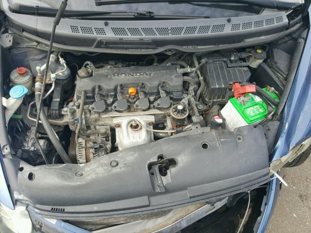 2HGFA16968H524118 - 2008 HONDA CIVIC EXL BLUE photo 7
