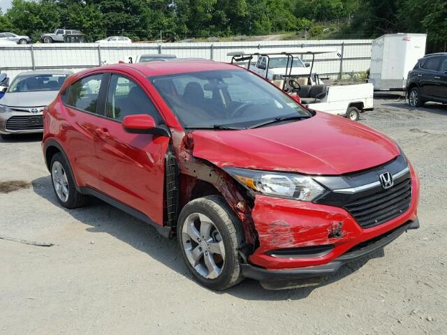 3CZRU6H32JM701662 - 2018 HONDA HR-V LX RED photo 1