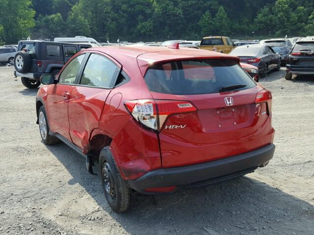 3CZRU6H32JM701662 - 2018 HONDA HR-V LX RED photo 3